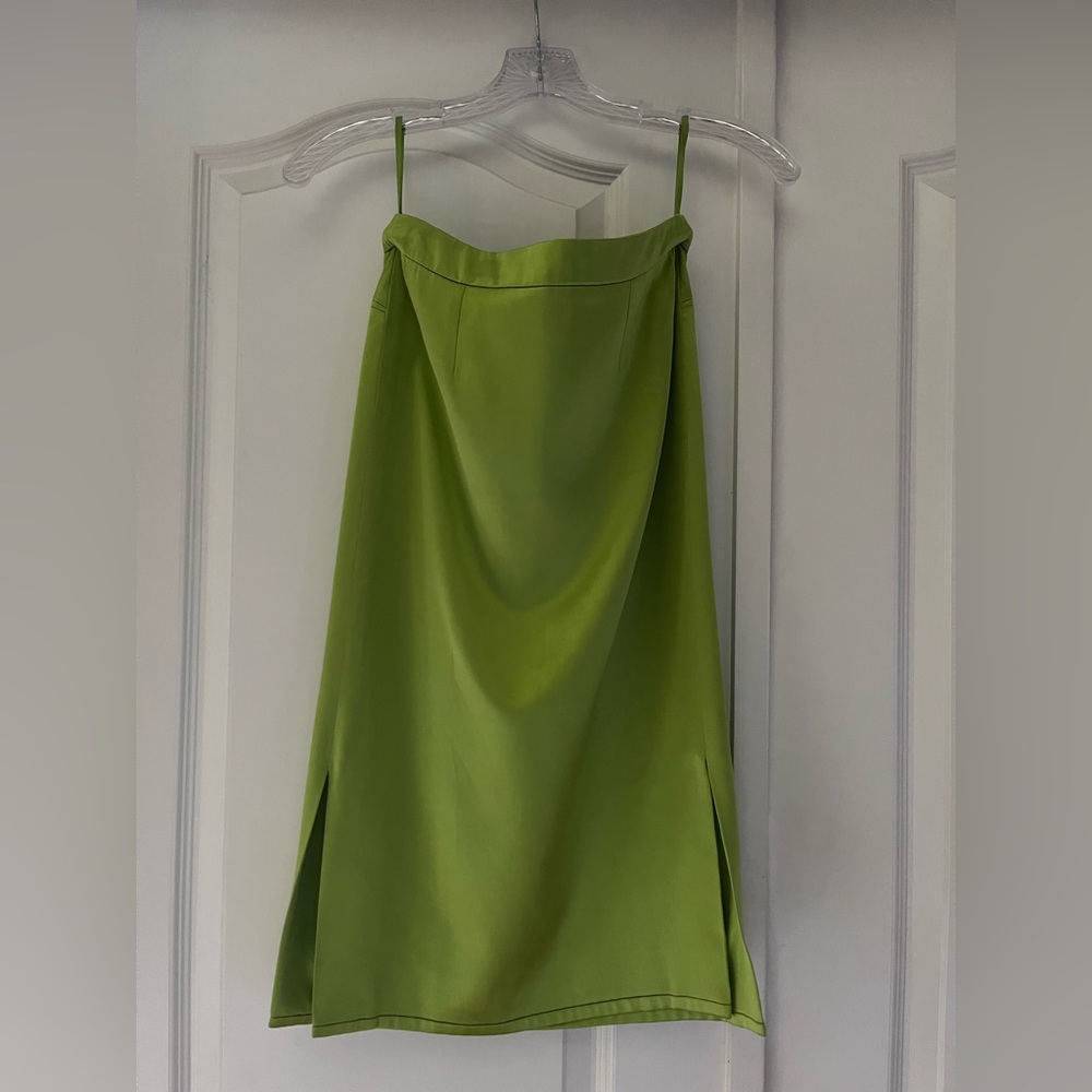 Vintage Yves Saint Laurent Rive Gauche Silk MIDI Skirt